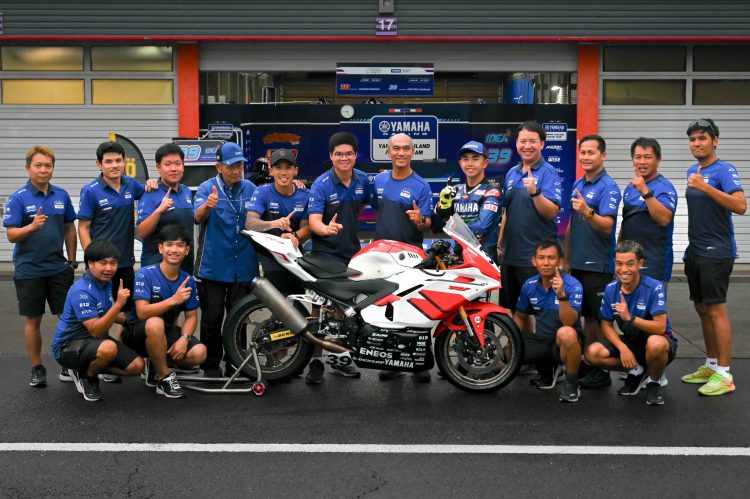 ยามาฮ่า ไทยแลนด์ เรซซิ่งทีม ฉลอง 70 ปี ส่งรถ R3 ลายพิเศษ ขาว-แดง ลุยศึกเอเชียโร้ด ที่โมเตกิ