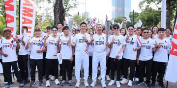 ยามาฮ่านำทัพร่วมวิ่งคบเพลิง อัญเชิญไฟพระฤกษ์ เปิดมหกรรมกีฬาซีเกมส์ ครั้งที่ 33 อย่างยิ่งใหญ่