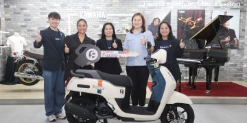 ยามาฮ่ามอบ YAMAHA FAZZIO Hybrid สนับสนุนกิจกรรมสมาคมผู้สื่อข่าวเศรษฐกิจ