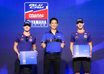 ยามาฮ่าจัดกระทบไหล่ 2 นักบิด Moto2 จากทีม BLU CRU PRAMAC YAMAHA พร้อมแจกของสุดพิเศษ
